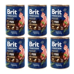 BRIT Premium by Nature 6x400 g mit Schweinefleisch und Speiseröhre