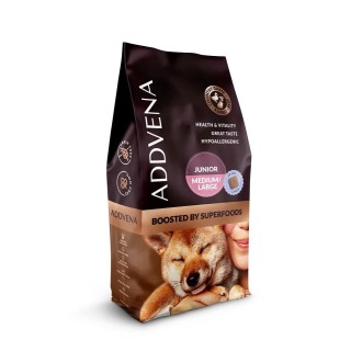 ADDVENA Boosted by Superfoods Junior medium&amp,large 10kg