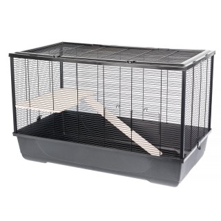 INTERZOO HARRY+WOOD ECO Nagetierkäfig 100 cm schwarz