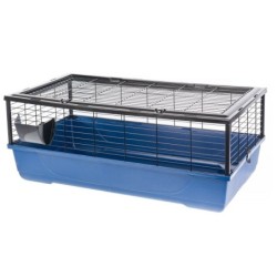 INTERZOO Bunny 100 Kleiner Nagetierkäfig 100 cm dunkelblau