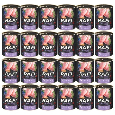 RAFI Kaninchen, Heidelbeeren und Preiselbeeren Hundefutter 24 x 400g