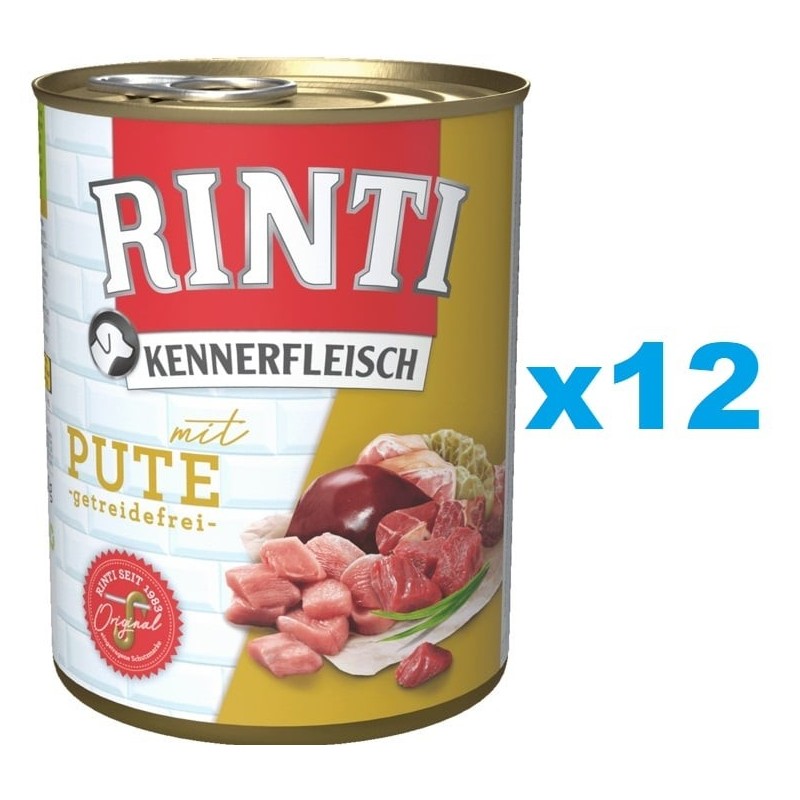 RINTI Kennerfleisch Pute 12x400g