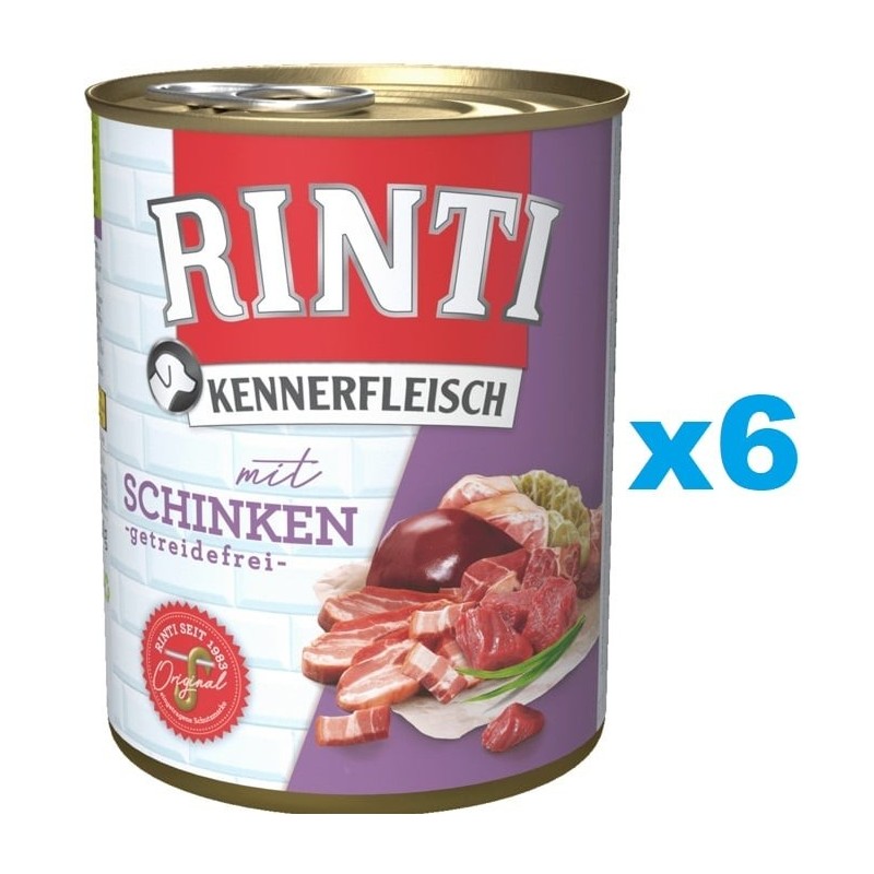 RINTI Kennerfleisch mit Schinken 6x400g