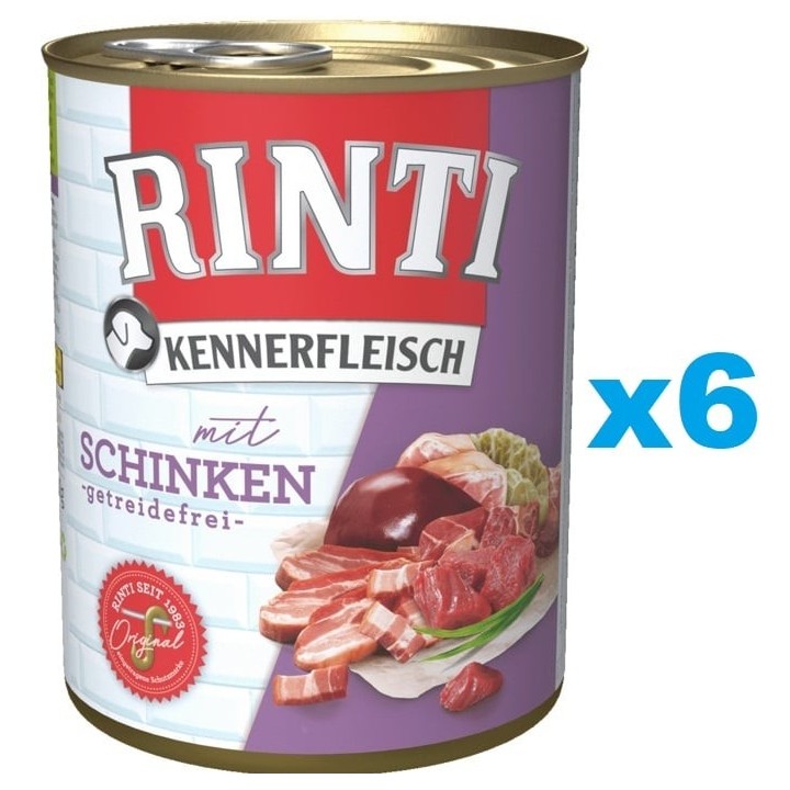 RINTI Kennerfleisch mit Schinken 6x400g