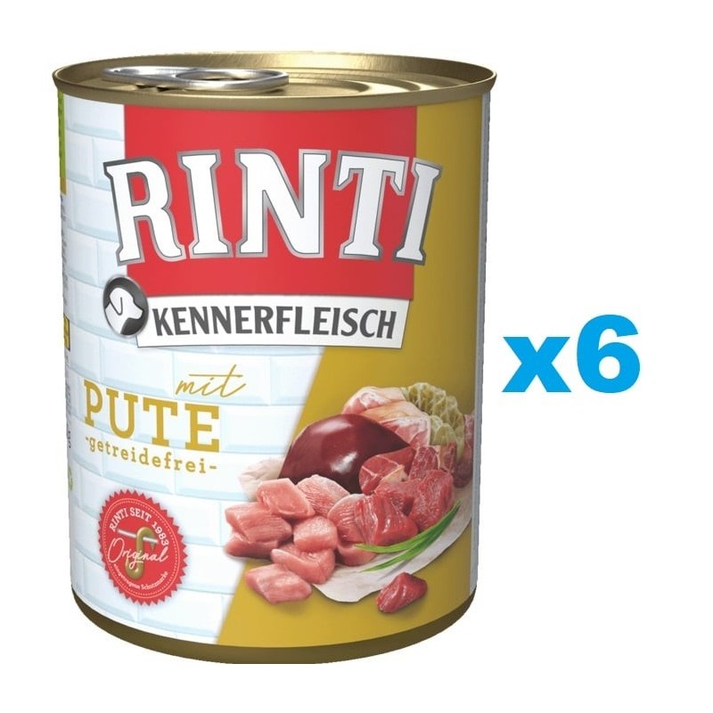 RINTI Kennerfleisch Pute 6x800g