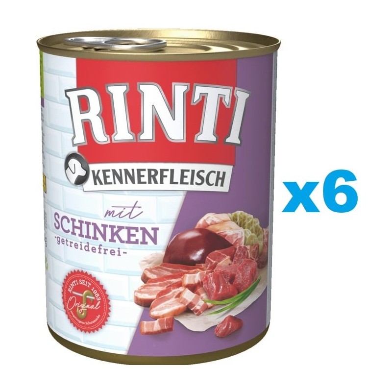 RINTI Kennerfleisch mit Schinken 6x800g