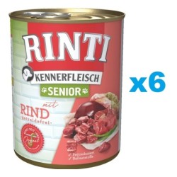 RINTI Kennerfleisch Senior 6x400g mit Rindfleisch für ältere Hunde