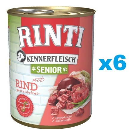 RINTI Kennerfleisch Senior 6x400g mit Rindfleisch für ältere Hunde