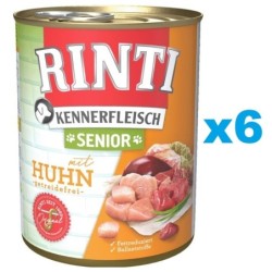 RINTI Kennerfleisch Senior 6x800g mit Huhn für ältere Hunde