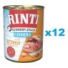 RINTI Kennerfleisch Junior 12x800g mit Huhn für Welpen