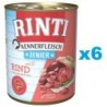 RINTI Kennerfleisch Junior 6x400g mit Rindfleisch für Welpen
