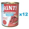 RINTI Kennerfleisch Junior 12x400g mit Rindfleisch für Welpen