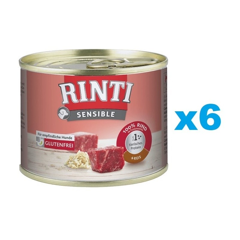 RINTI Sensibles Rindfleisch mit Reis 6x185g