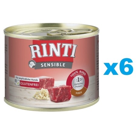 RINTI Sensibles Rindfleisch mit Reis 6x185g