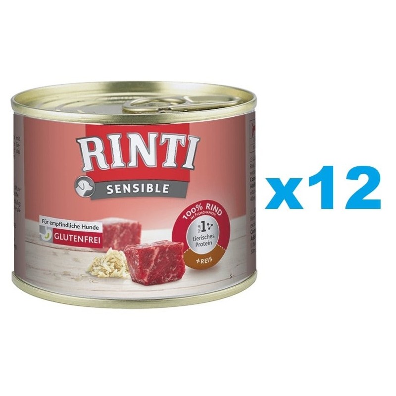 RINTI Sensibles Rindfleisch mit Reis 12x185g