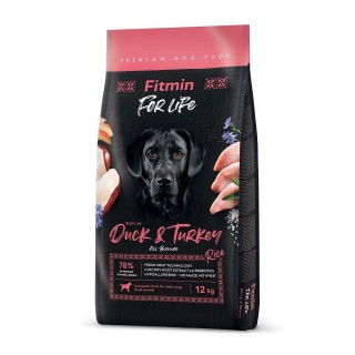 FITMIN dog For Life Duck &amp, Turkey 12 kg
