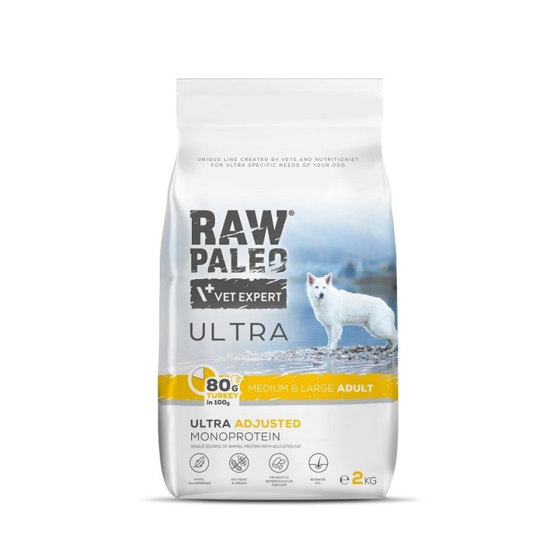 RAW PALEO Ultra Turkey Medium&amp,Large Adult 2kg