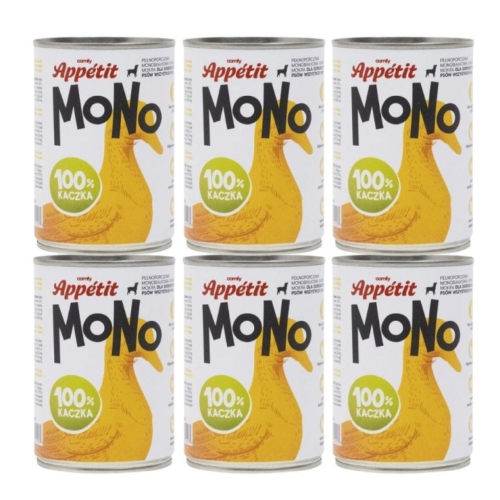 COMFY APPETIT MONO Monoproteinfutter mit Ente 6x400 g