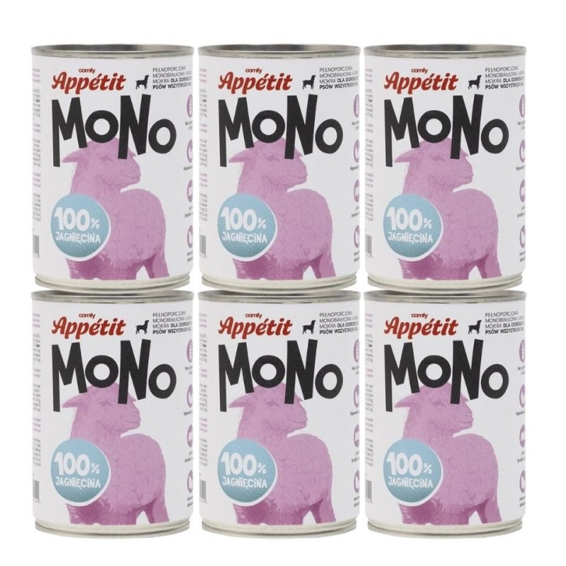 COMFY APPETIT MONO Monoproteinfutter mit Lamm 6x400 g