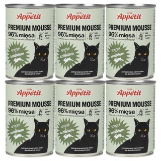 COMFY APPETIT PREMIUM Mousse mit Kaninchen für Katzen 6x 400 g