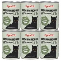 COMFY APPETIT PREMIUM Mousse mit Kaninchen für Katzen 6x 400 g