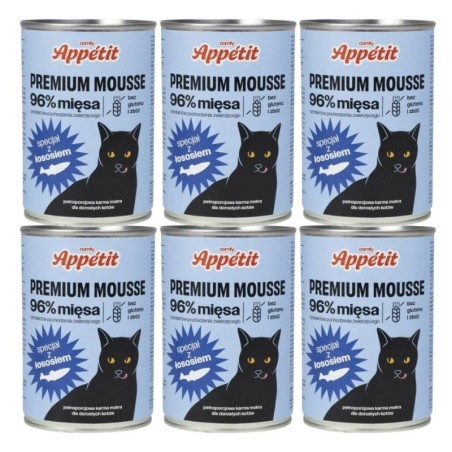 COMFY PREMIUM Mousse mit Lachs für Katzen 6x 400 g