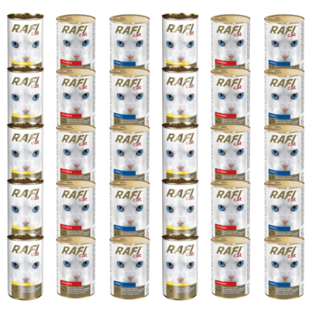 RAFI Adult Mix Geschmacks 30x415 g Nassfutter für Katze