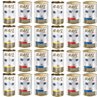 RAFI Adult Mix Geschmacks 24x415 g Nassfutter für Katze