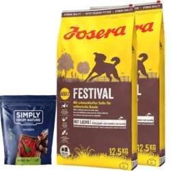 JOSERA Festival 25kg (2x12,5kg) + SIMPLY FROM NATURE Würstchen 200 g