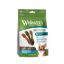 WHIMZEES 2 Week Pack Zahnbürste Zahnbeißring S 14 Stück