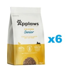 APPLAWS Cat Senior Chicken 2,4 kg (6x400 g) mit Huhn für ältere Katzen