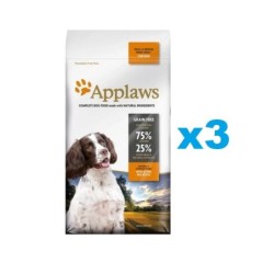 APPLAWS Adult Dog Small Medium Chicken 6 kg (3x2 kg) mit Huhn für Hunde kleiner und mittlerer Rassen