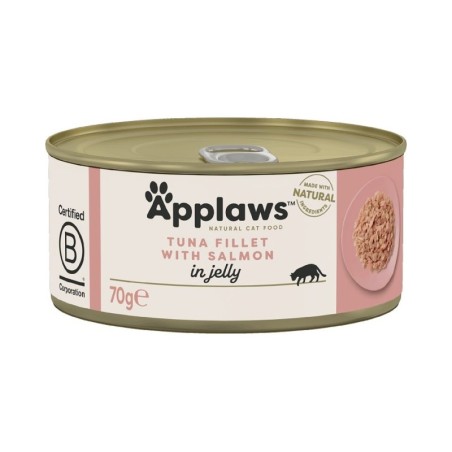 APPLAWS Cat Tuna Fillet &amp, Salmon in Jelly 70g Thunfisch und Lachs in Gelee