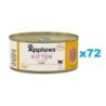 APPLAWS Kitten Chicken Breast Nassfutter für Kätzchen, Huhn in Gelee, 72 x 70g