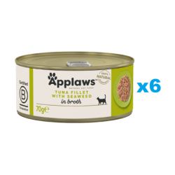 APPLAWS Cat Adult Tuna with Seaweed in Broth Thunfisch mit Algen in Brühe 6x 70 g