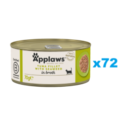 APPLAWS Cat Adult Tuna with Seaweed in Broth Thunfisch mit Algen in Brühe 72x 70 g