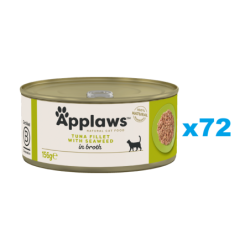 APPLAWS Cat Adult Tuna with Seaweed in Broth Thunfisch mit Algen in Brühe 72x 156 g
