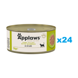 APPLAWS Cat Adult Tuna with Seaweed in Broth Thunfisch mit Algen in Brühe 24x 156 g