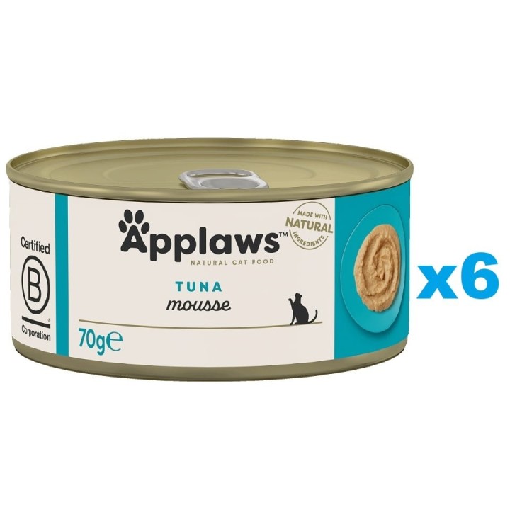 APPLAWS Cat Adult Mousse mit Thunfisch 6x70 g