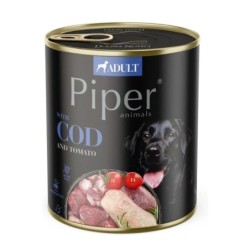 PIPER Nassfutter mit Kabeljau und Tomate für Hunde 800 g