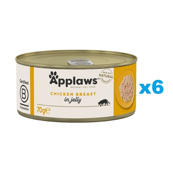 APPLAWS Cat Adult Huhn in Gelee 6x 70g