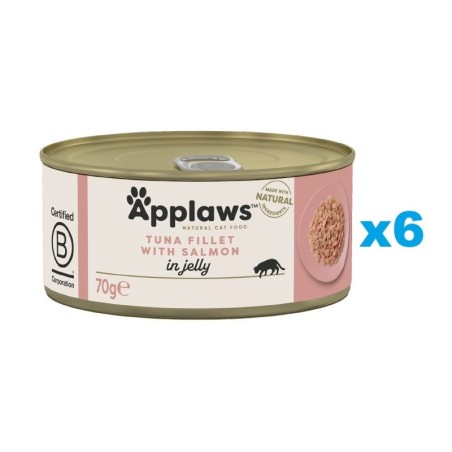 APPLAWS Cat Adult Thunfisch und Lachs in Gelee 6x70g