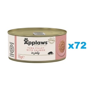 APPLAWS Cat Adult Thunfisch und Lachs in Gelee 72x 70g