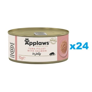 APPLAWS Cat Adult Thunfisch und Lachs in Gelee 24x 70g
