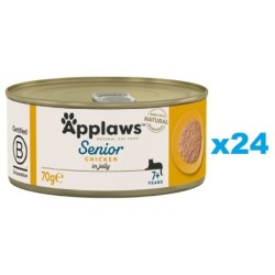 APPLAWS Cat Senior Huhn in Gelee für ältere Katzen 24x70 g