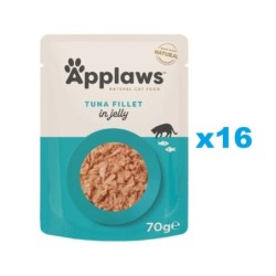 APPLAWS Cat Adult Pouch Thunfischfilet in Gelee 16x 70 g