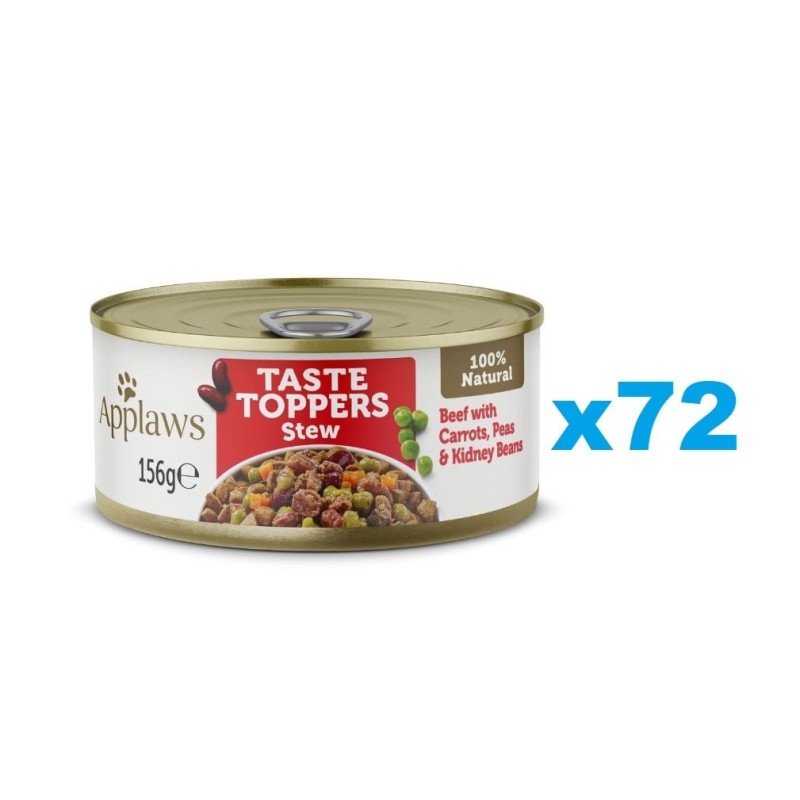 APPLAWS Taste Toppers Gulasch mit Rindfleisch, Karotten und Erbsen 72x 156 g