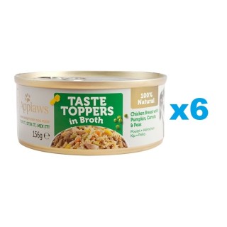 APPLAWS Taste Toppers Hähnchenbrust, Kürbis, Erbsen in Brühe 6x 156 g