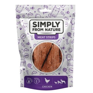 SIMPLY FROM NATURE Meat Strips Hühnerfleischstreifen für Hunde 80 g