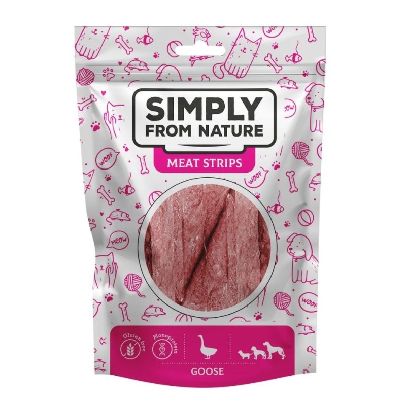SIMPLY FROM NATURE Meat Strips Gänsefleischstreifen für Hunde 80 g